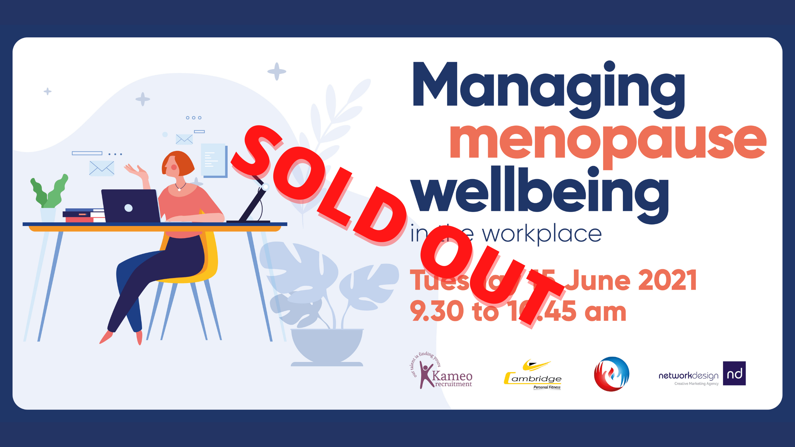 Menopause seminar sold out June 2021